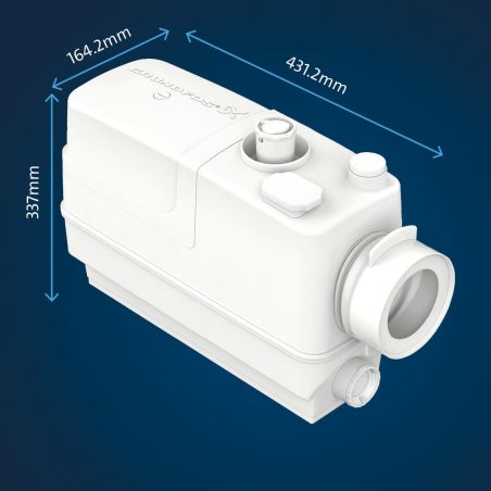 Grundfos Sololift2 CWC-3 - Broyeur sanitaire pour WC suspendu