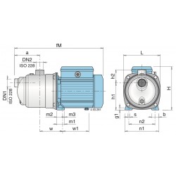 Pompe a eau Calpeda MXA autoamorçante inox triphasé 380V