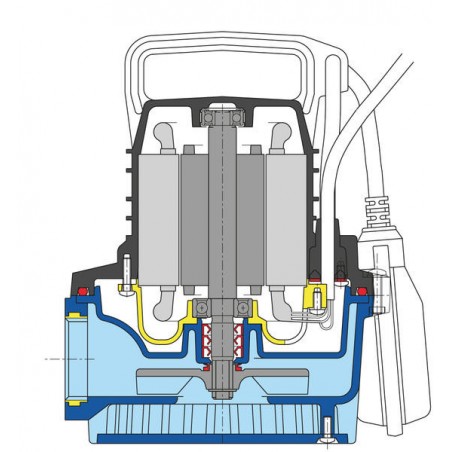 Pompe vide cave Calpeda GM10 0,30 kW jusqu'à 12 m3/h monophasé 220V