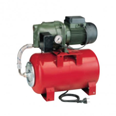Surpresseur 20L DAB AQUAJETRED8220M - Réservoir horizontal à vessie avec pompe a eau 0,6 kW jusqu'à 3,6 m3/h monophasé 220V