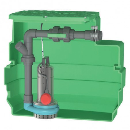 Station de relevage 230L Calpeda CAL230GQRM1018 1,10 kW eau légèrement chargée jusqu'à 30 m3/h monophasé 220V