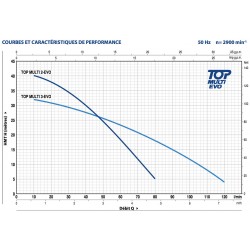 Pompe immergée Pedrollo Top Multi Evo de 1,8 à 4,8 m3/h monophasé 220V