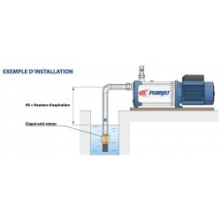 Pompe a eau Pedrollo PLURIJETM4200X 1,50 kW jusqu'à 12 m3/h monophasé 220V