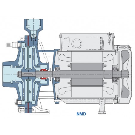 Pompe a eau Calpeda NMDM20110Z 0,55 kW de 1 à 4,2 m3/h monophasé 220V