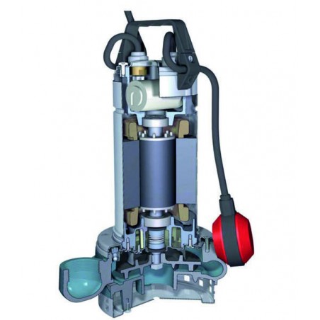 Pompe de relevage Calpeda GQRM1016SG 0,90 kW sortie verticale jusqu'à 27 m3/h monophasé 220V