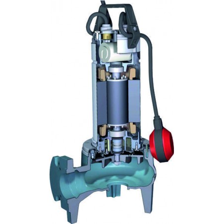 Pompe de relevage Calpeda GQVM5013 1,10 kW à roue vortex sortie horizontale jusqu'à 36 m3/h monophasé 220V