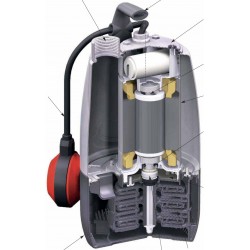 Pompe immergée Calpeda MP203 0,37 kW inox jusqu'à 5 m3/h triphasé 380V