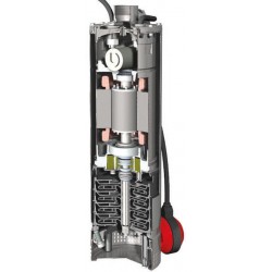 Pompe immergée 5" Calpeda MPSM305 0,75 kW pour puit jusqu'à 4,5 m3/h monophasé 220V