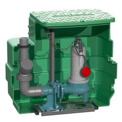 Station de relevage 230L Calpeda CAL230GQVM5013PA 1,10 kW eau chargée jusqu'à 36 m3/h monophasé 220V