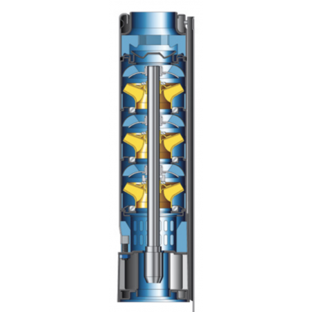 Pompe immergée 4" KSB UPA100290CC 4 kW jusqu'à 2,1 m3/h triphasé 380V